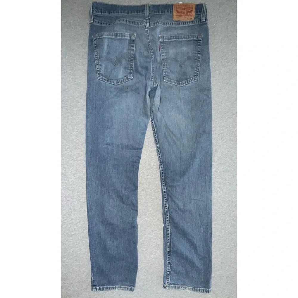 Levi 513 Jeans Mens Womens 32x32 Medium Wash Slim Fit Straight Leg Buttery Soft